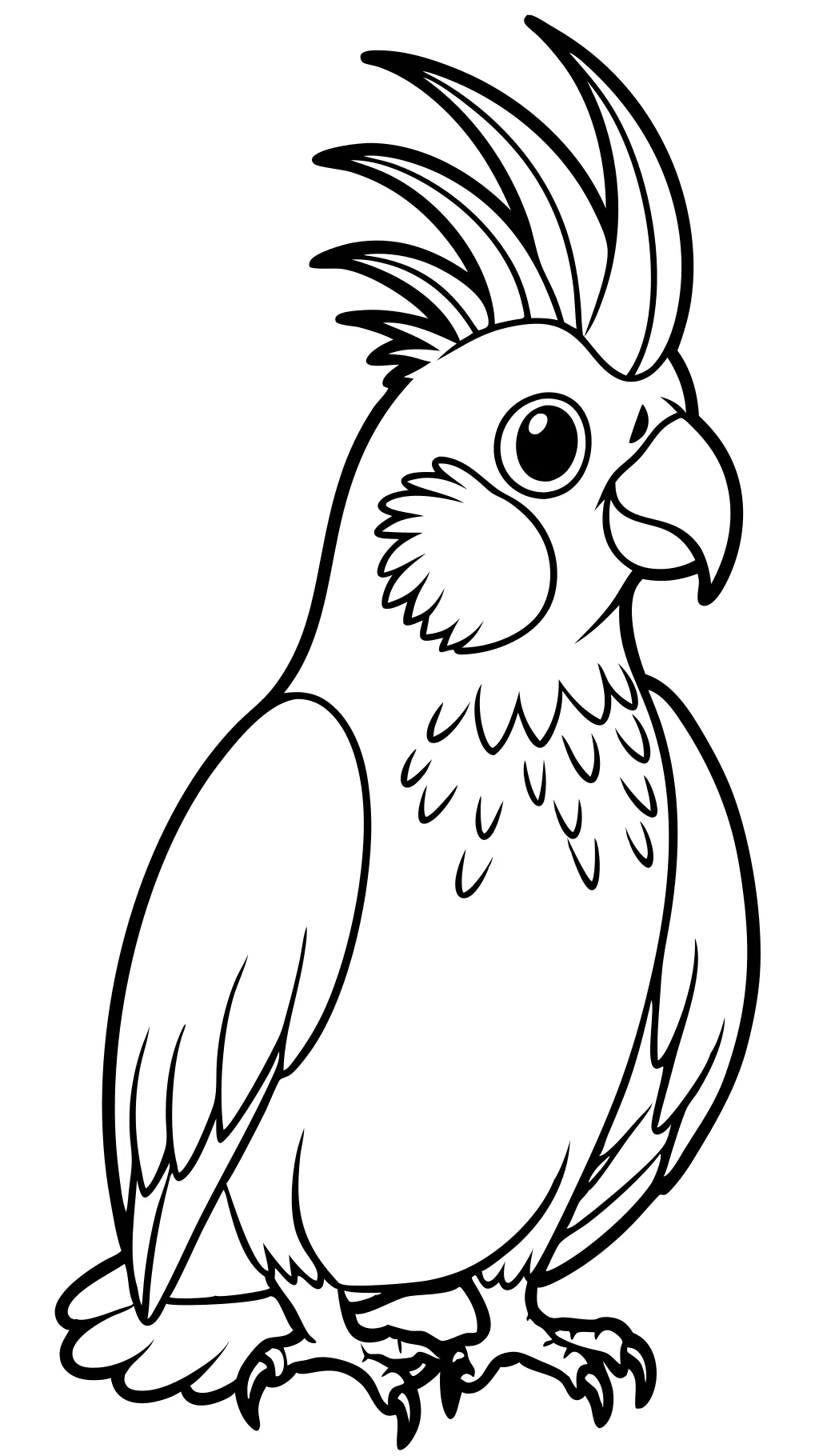 cockatiel bird coloring pages